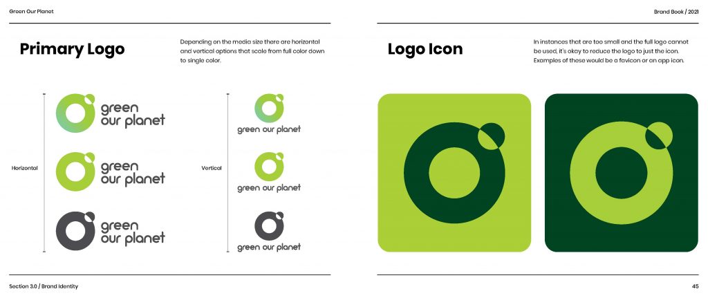 Green Our Planet - Brand Book - Logo Design
