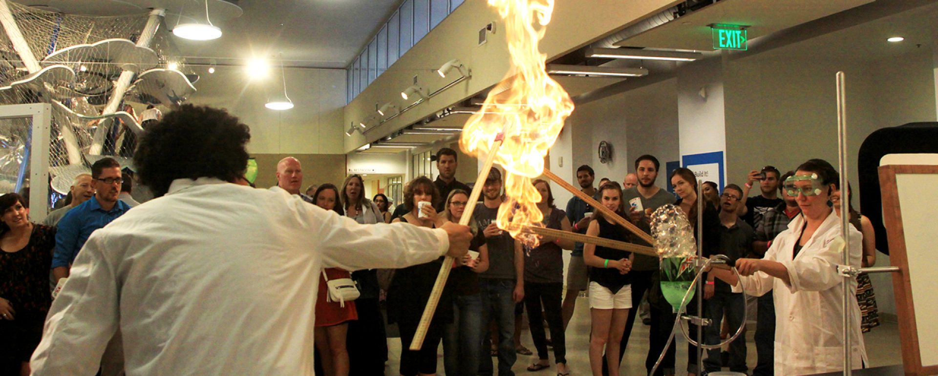 The Discovery Museum - Fire Experiment