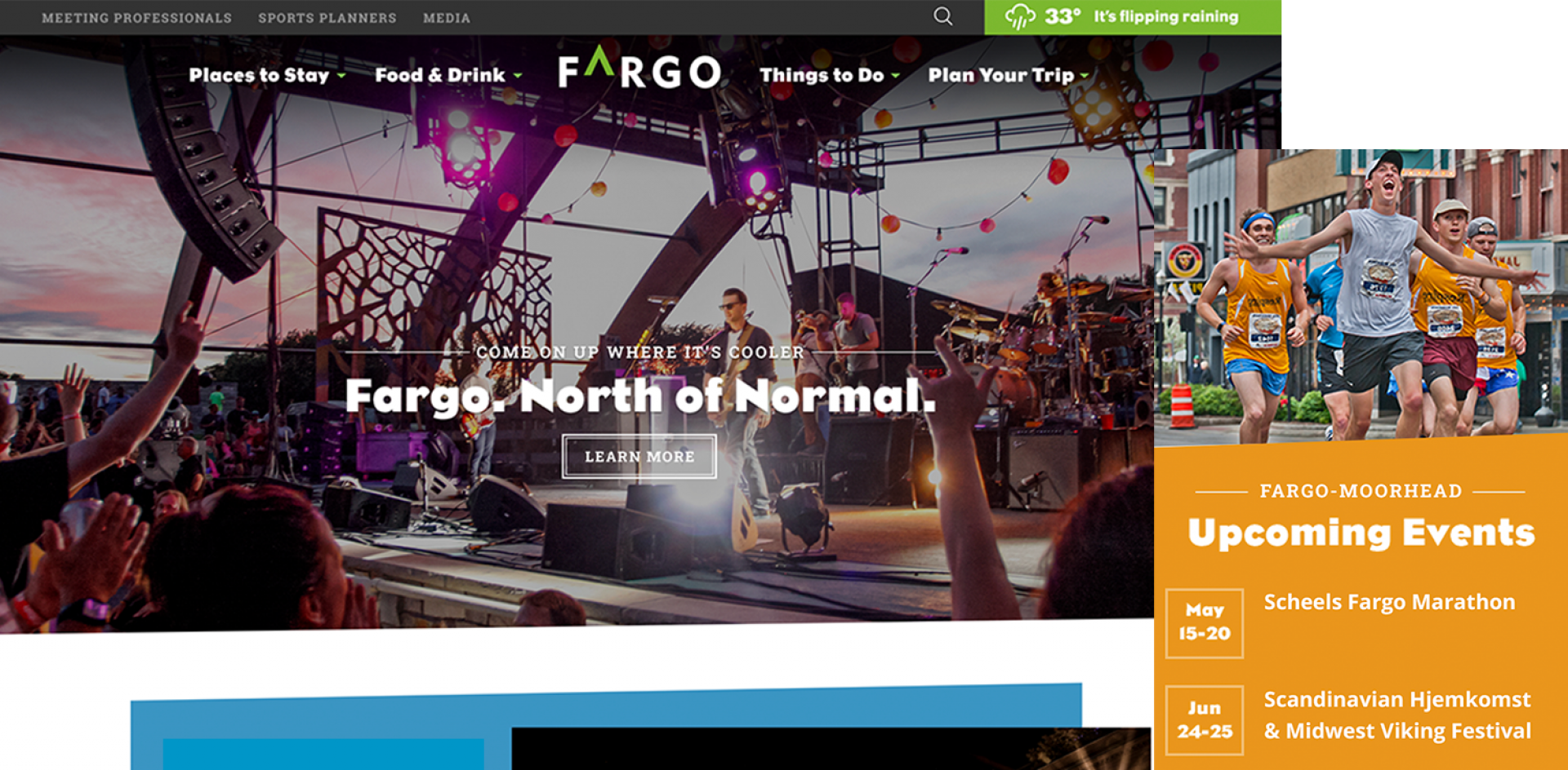 fargo moorhead website homepage and events