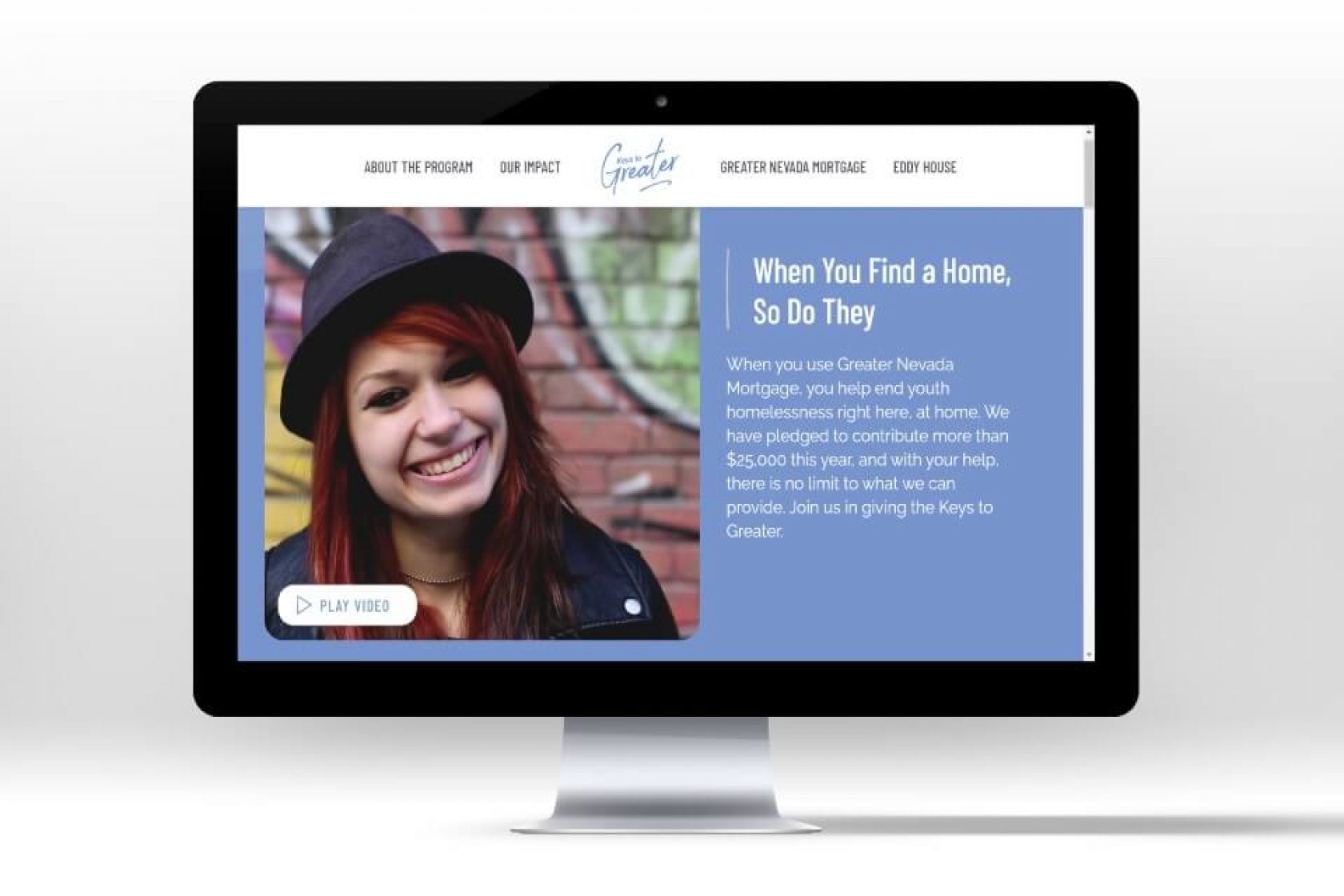 Mac showing landing page