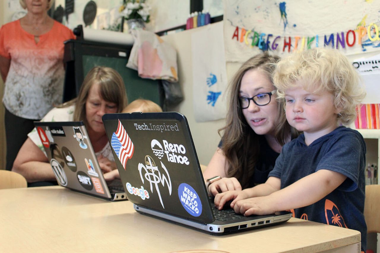 Noble Studios and Sierra Computing Group Donate Laptops to UNR’s Early Head Start