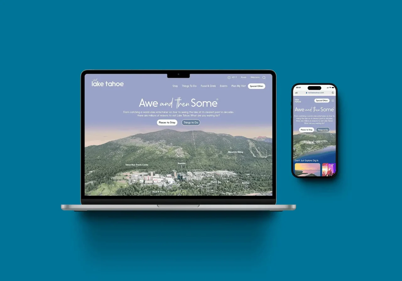 Visit Lake Tahoe Homepage Case Study | Noble Studios