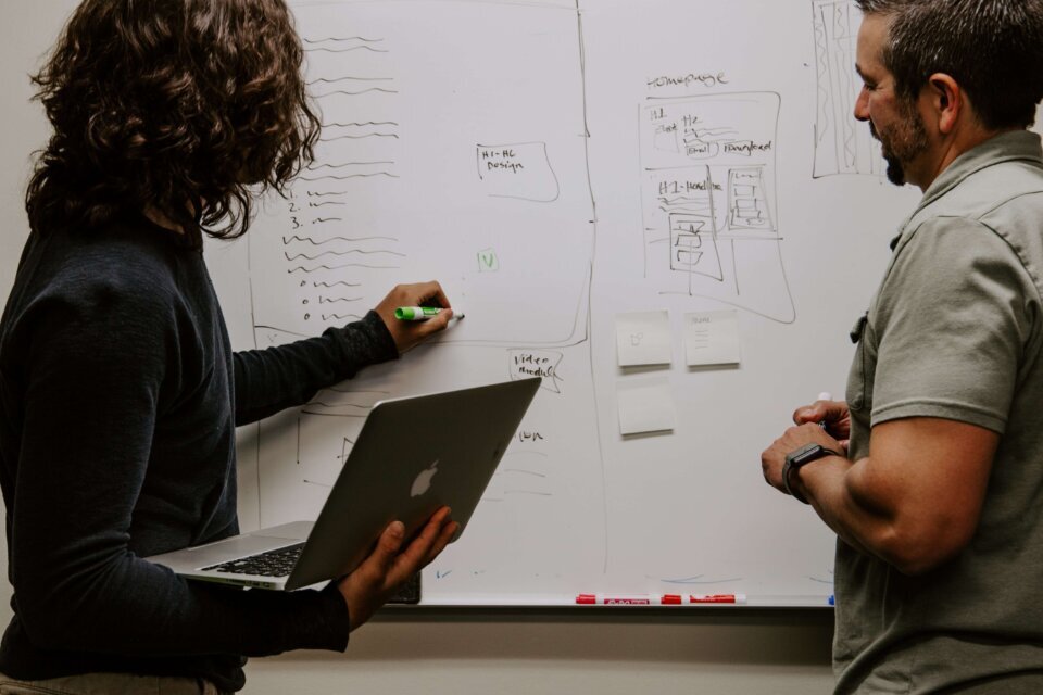 conversion modeling on whiteboard