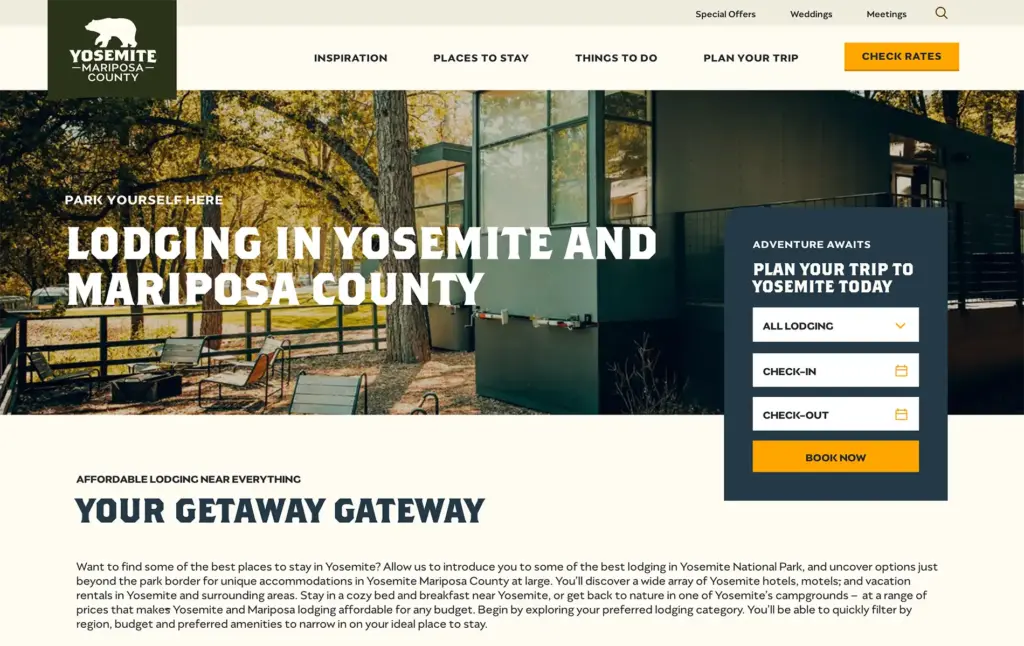 lodging booking widget