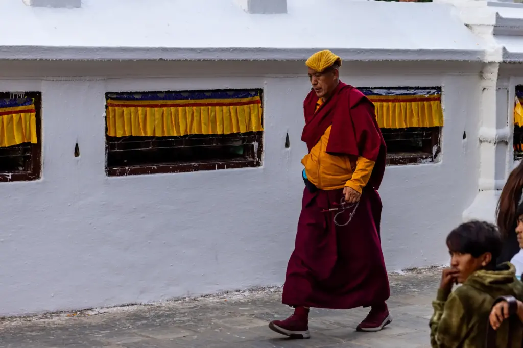 monk in nepal
