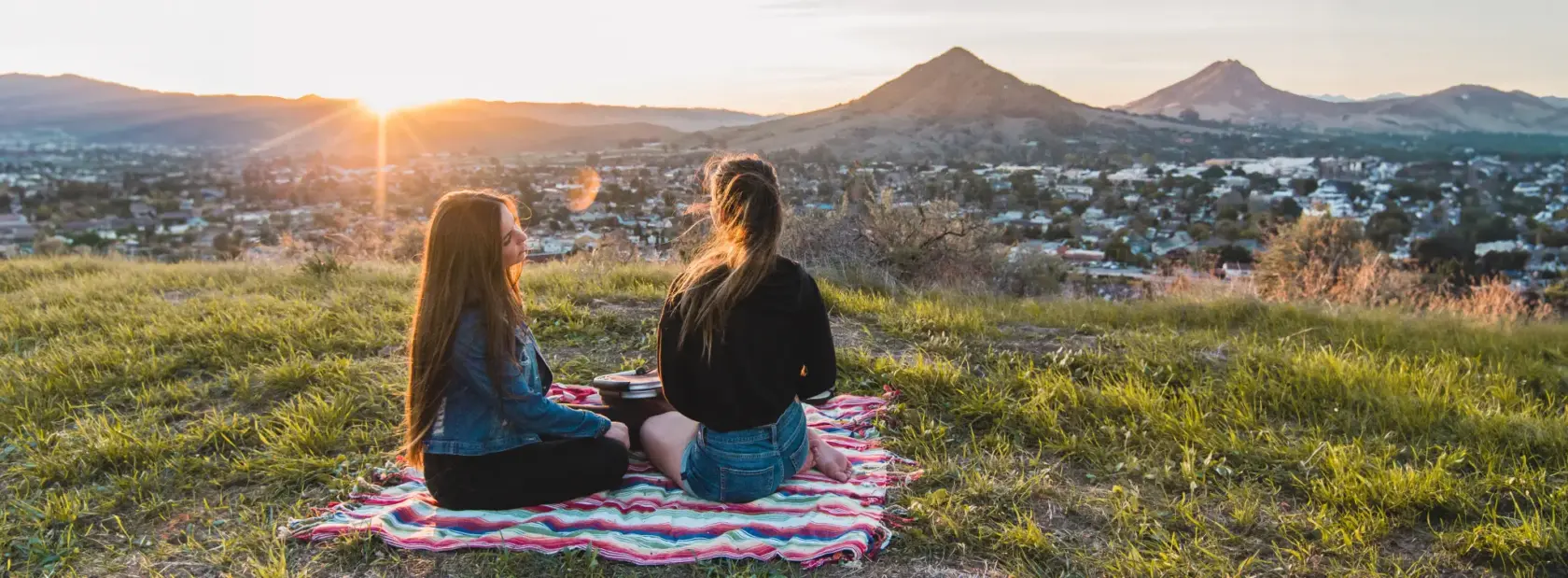 view of san luis obispo sunset